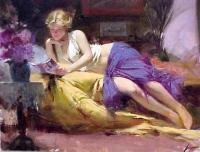 Pino Daeni - Impression oil painting.
